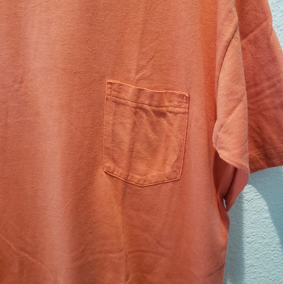 Vintage 1990s Gap Pocket T-Shirt Mens Sz XL Short Sleeve Peach - Picture 2 of 6